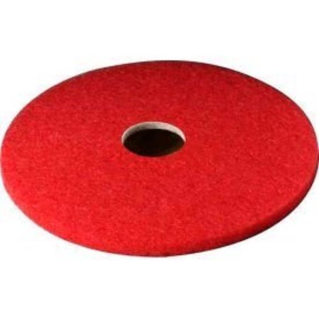3M 3M„¢ 12" Buffing Pad, Red, 5 Per Case 61500044906